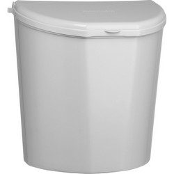 Brunner - PILLAR XL waste bin white - Measurement: 31.5 x 18 x H31.5 cm 10 l