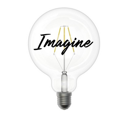 led bulb with writing - tattoo imagine