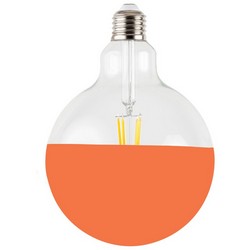 lampadina led parzialmente colorata - maria arancione