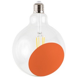 partially colored led bulb - sofia orange