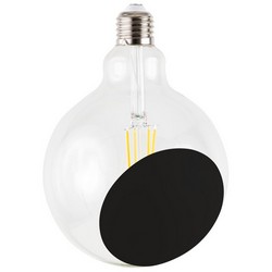 partially colored led bulb - black sofia