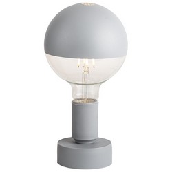 lampada da tavolo con lampadina led - grigio maria