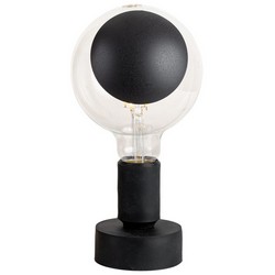 Filotto table lamp holder with matching lamp - black sofia