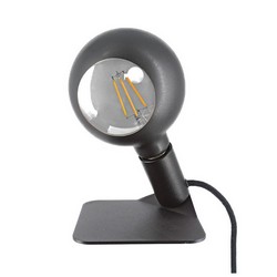 Filotto - Magnetic Lamp Holder with Lamp - Black Iris
