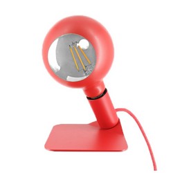 magnetischer lampenhalter mit lampe - rote iris