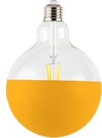 photo partially colored led bulb - maria yellow 1