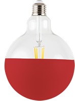 photo partially colored led bulb - maria red 1