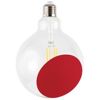 photo partially colored led bulb - sofia red 1