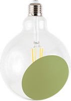 photo lampadina led parzialmente colorata - sofia verde 1