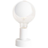 photo lampada da tavolo con lampadina led - bianco sofia 1