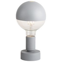 photo lampada da tavolo con lampadina led - grigio maria 1