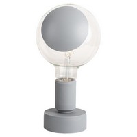 photo – tischlampe mit led-glühbirne – sofia grey 1