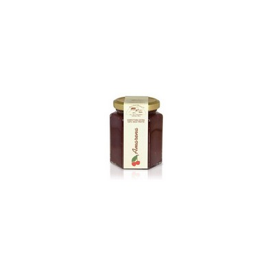 Apicoltura Cazzola - Azienda Agricola Giardino 100% AMARENE Extra Jam, 200g jar