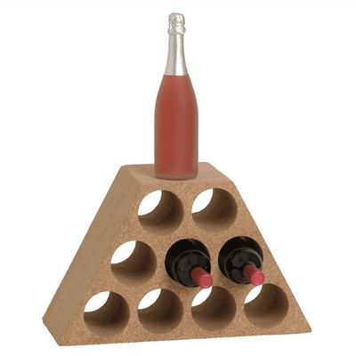 Piramide Weinkeller aus Kork für 9 Flaschen
