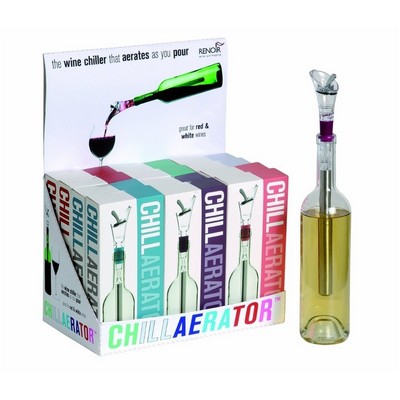 Renoir Single Chill Aerator for Wine: Cools, Oxygenates, Pours and Caps your Bottles