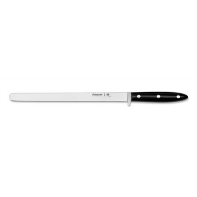 Ham Knife 25 cm - Stainless Steel Satin Finish - Dolphin Line - Black Handle