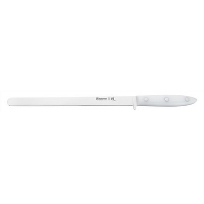 Ham Knife 25 cm - Stainless Steel Satin Finish - Dolphin Line - White Handle