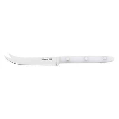 Doppelspitziges Messer 11 cm zum Schneiden und Servieren – Edelstahl satiniert – Linie Delfino –