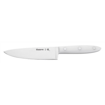 Küchenmesser 15 cm – Edelstahl satiniert – Dolphin-Linie – weißer Griff