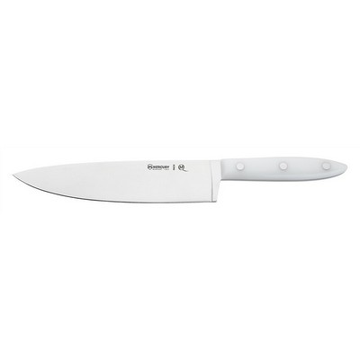 Küchenmesser 20 cm – Edelstahl satiniert – Dolphin Line – weißer Griff