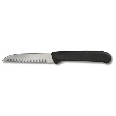 Vegetable decoration knife with black ceramic blade