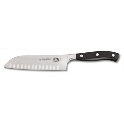 Forged and slotted Santoku knife