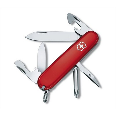 Victorinox tinker - 85 mm pocket knife with red cellidor scales with cross - red