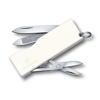 Victorinox - WHITE TOME - Multipurpose with blade, nail file, scissors and key ring - WHITE
