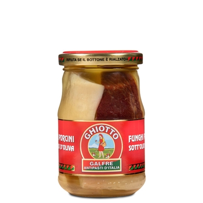 Galfrè Antipasti d'Italia Sliced ??Porcini Mushrooms in Olive Oil - 190 g bottle