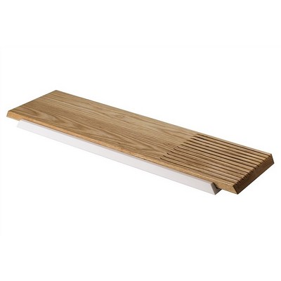 DUE CIGNI - 7x2 Line - Ash wood centerpiece with bread insert and chopping board holder - Made