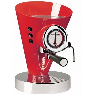 15-diva c3 espresso and cappuccino machine diva evolution, red