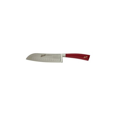 elegance santoku knife 18cm red