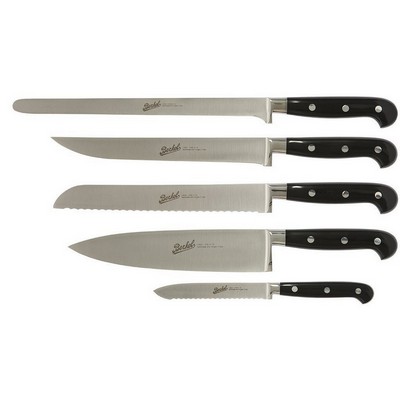Berkel adhoc set of 5 black chef knives