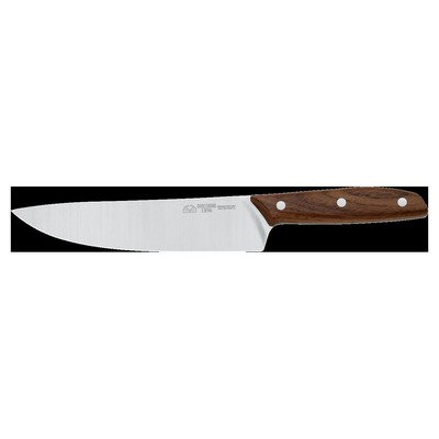 DUE CIGNI 1896 Line - Chef's Knife 20 CM - 4116 Stainless Steel Blade and Walnut Wood Handle