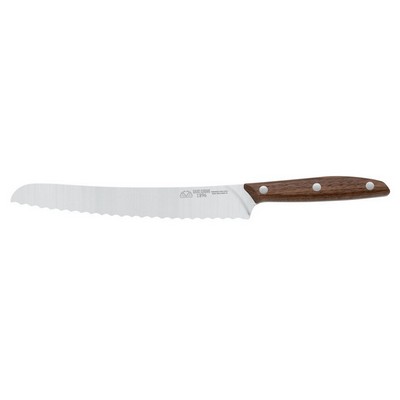 DUE CIGNI 1896 Line - Bread Knife 20 CM - 4116 Stainless Steel Blade and Walnut Wood Handle