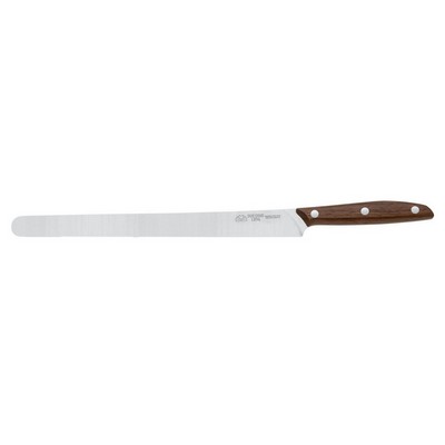 DUE CIGNI 1896 Line - Large Ham Knife 26 CM - 4116 Stainless Steel Blade and Walnut Wood Handle