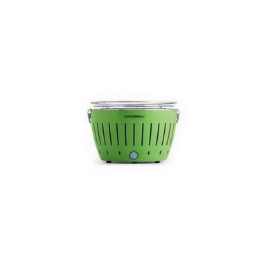 LotusGrill New 2023 Green Barbecue with Batteries and USB Power Cable