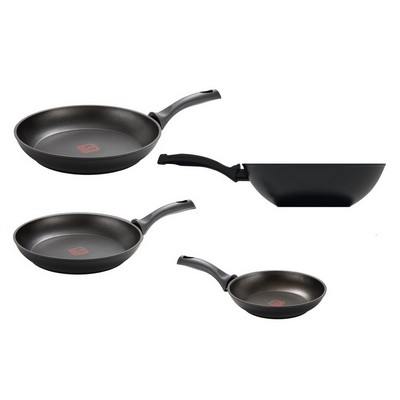 Set of 4 B Chef Non-Stick Pans - Black