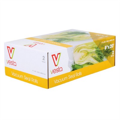 Rolls for Vacuum Sealing (Sous-Vide) - 2 rolls of 20.3 cm x 600m - BPA, Lead and Phthalates free