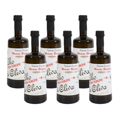 Preisgekröntes Oleificio Vanini Osvaldo – Natives Olivenöl Extra – 6 x 250 ml