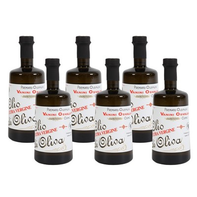 Preisgekröntes Oleificio Vanini Osvaldo – Natives Olivenöl Extra – 6 x 500 ml