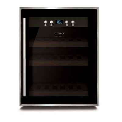 CASO Design WineSafe 12 Black Single Zone – Weinkühlschrank mit Kompressortechnologie