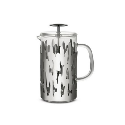 barkoffee pressfilter-kaffeemaschine aus edelstahl 18/10 für 8 tassen
