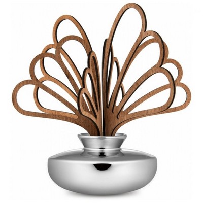 ALESSI Alessi-Uhhh Leaf diffuser for rooms in porcelain and mahogany wood
