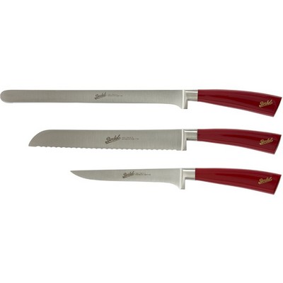 BERKEL Elegance Red Knife - Ham Set 3 pieces