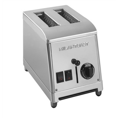 MILANTOAST 2-Sitzer-Toaster aus Edelstahl, 220–240 V, 50/60 Hz, 1,37 kW