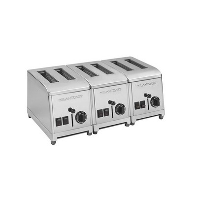 MILANTOAST 6-seater stainless steel toaster 220-240v 50/60hz 3.66 kw