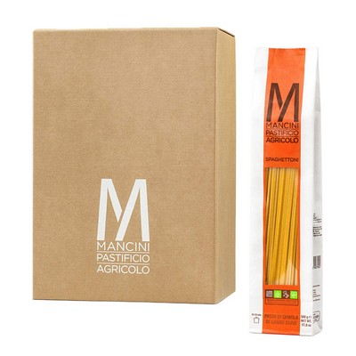 Mancini Pastificio Agricolo - Classic Line - Spaghettoni - 12 Packs of 500 g
