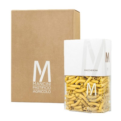 Mancini Pastificio Agricolo - Historical Packaging - Macaroni - 6 Packs of 1 Kg