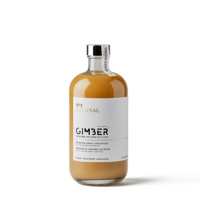 Gimber Gimber N°1 Original – Alkoholfreies Getränk auf Basis von Ingwer, Zitrone und Kräutern – 500 ml